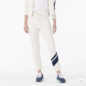 J. Crew Vintage Fleece Cotton Terry Jogger Pant‎ with Single Stripe L Lounge